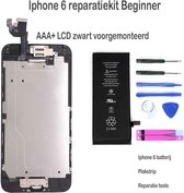 Iphone 6 LCD reparatie en upgrade kit Beginner - Zwart
