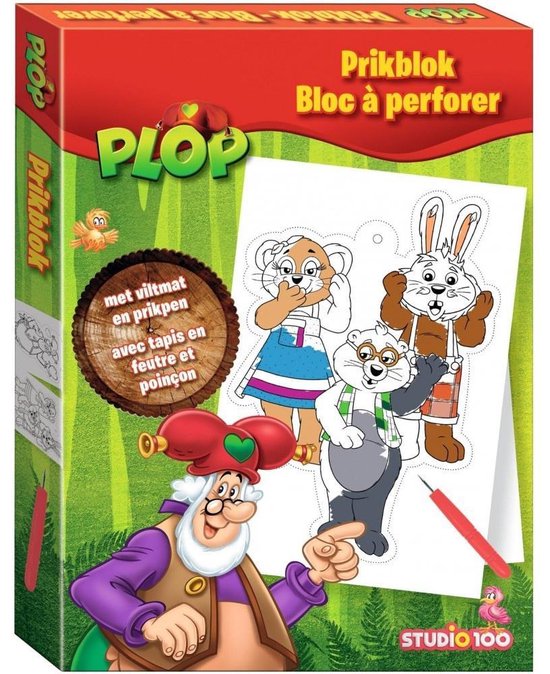 Studio 100 Kabouter Plop En De Peppers Prikblok - 16 Tekeningen