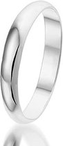Montebello Ring Wedding - 925 Zilver Gehrodineerd - Trouw - 3mm - maat 52-16.5mm