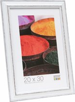 Deknudt Frames Basic, wit met zwart, hout fotomaat 20x30 cm