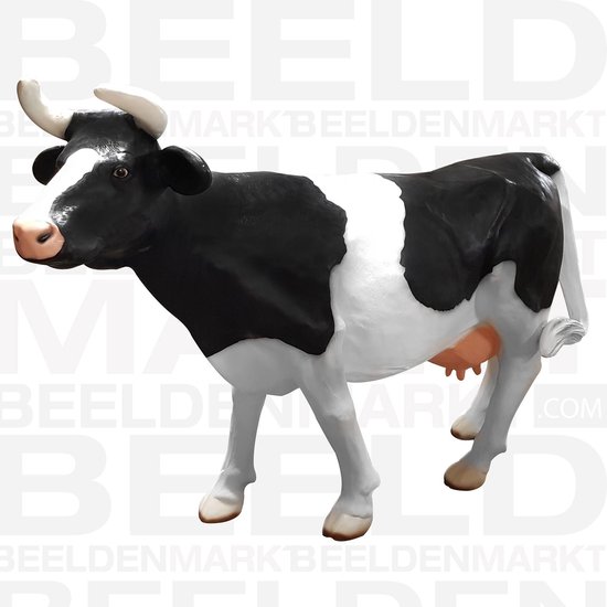 Kalmte Dank je lepel Levensgrote polyester koe - boerderij dier | bol.com