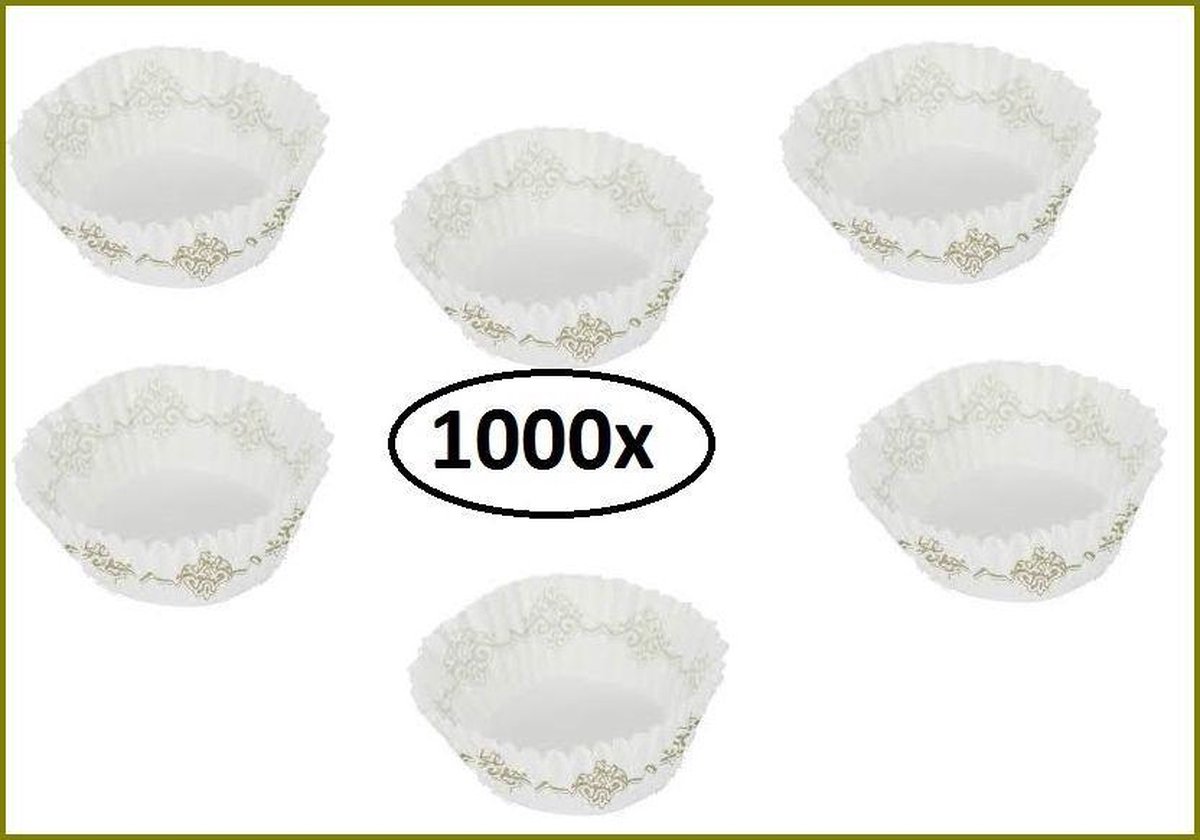 1000x Caisses 120mmx58mm bedrukt goud ster