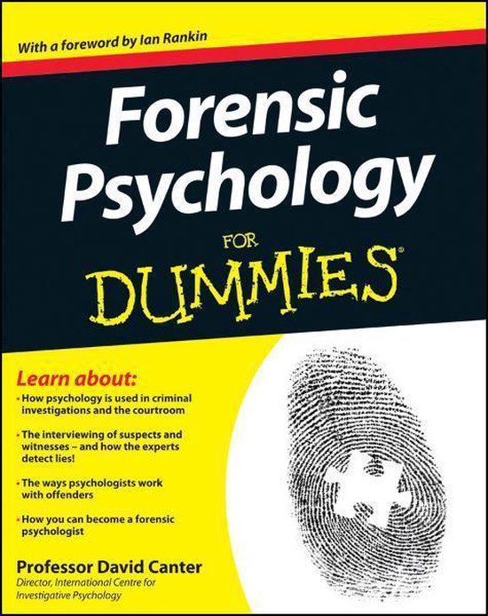 Boek cover Forensic Psychology For Dummies van David V. Canter (Onbekend)