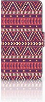 Smartphone Hoesje Huawei P20 Wallet Book Case Aztec Purple