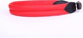 Dog's Companion - Leren hondenhalsband soft - Lengte: 60cm (52-57cmx30 mm), Kleur: Rood