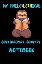 My Philoslothical Contemporary Country Notebook