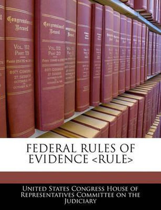 Federal Rules of Evidence 9781240570683 Boeken