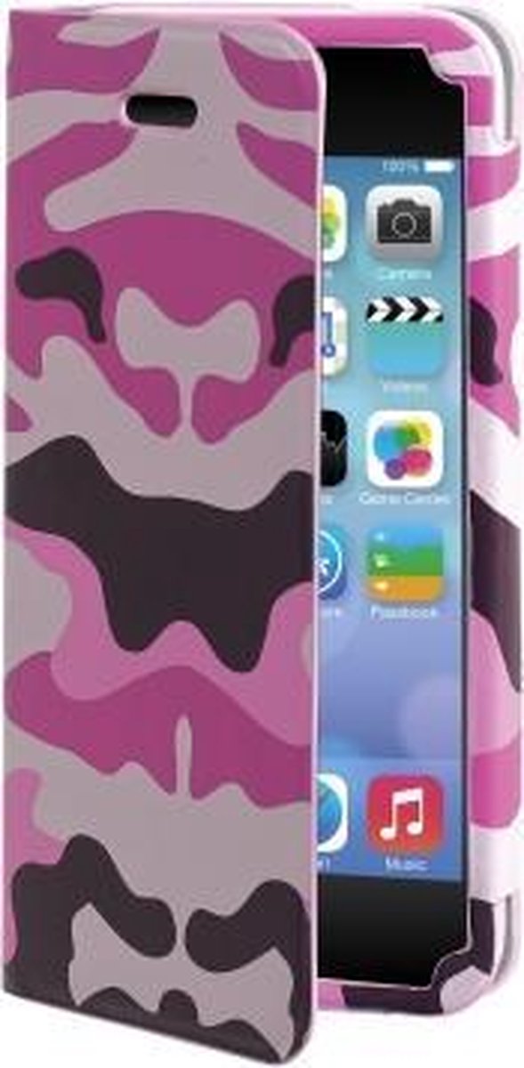 Muvit iPhone 5C Agenda Case (Pink Camo) (MUAGE3603)