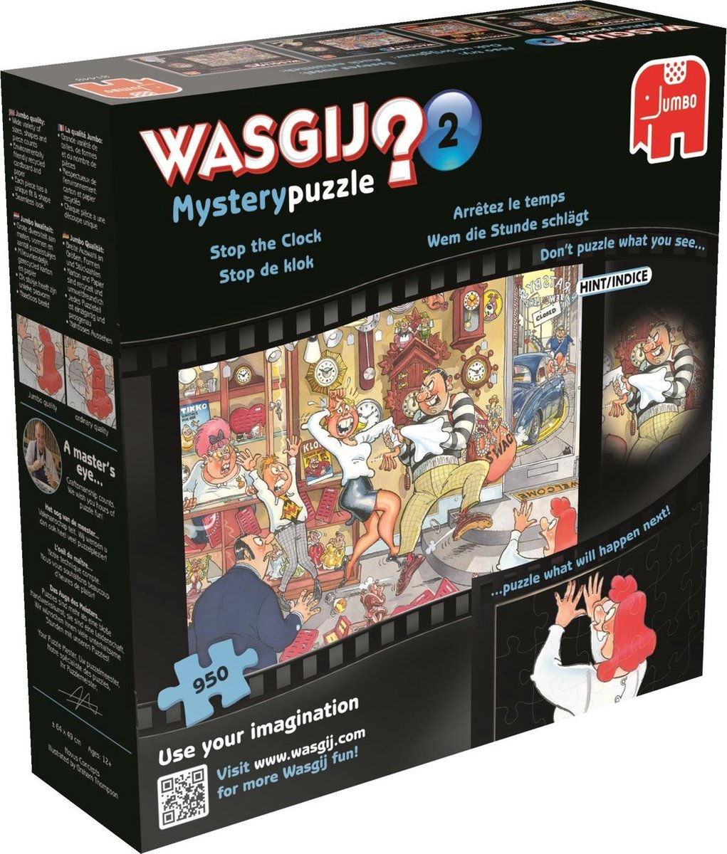 Wasgij Mystery 2 Stop de Klok puzzel - 950 Stukjes