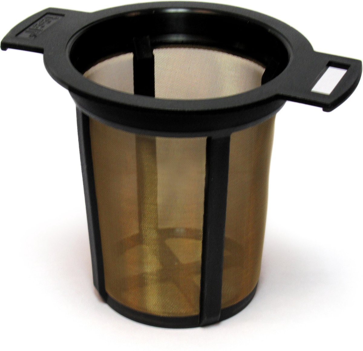 Teeli Roestvrijstaal | Size L | Teeli Permanent Filter Best L met Theedeksel | Teeli Filter Voor Losse Thee | Geschikt voor Theemok en Theepot | Zwart