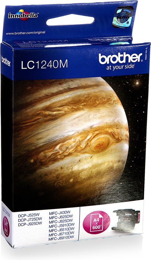 Brother LC1240M inktcartridge 1 stuk(s) Origineel Magenta