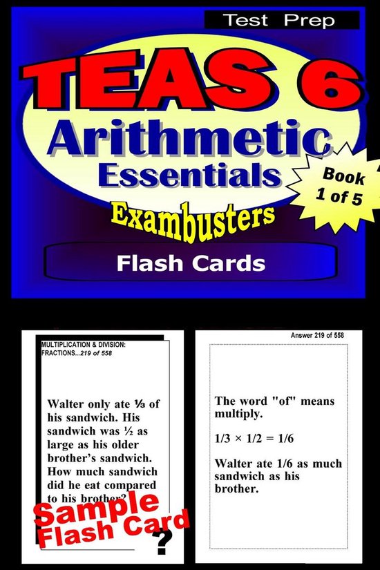 Exambusters TEAS 6 1 - TEAS 6 Test Prep Arithmetic Review--E ... - cover
