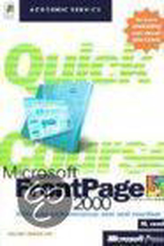 Cover van het boek 'Microsoft FrontPage 2000 / NL Quick course'