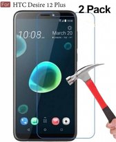 2 Stuks - HTC Desire 12 + ( Plus) Beschermglas Screenprotector / Glazen Tempered Glass