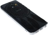 Mandala dromenvanger hoesje zwart Geschikt voor Samsung Galaxy S7