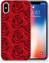 TPU Siliconen Hoesje Geschikt voor iPhoneX/10 | Xs Red Roses