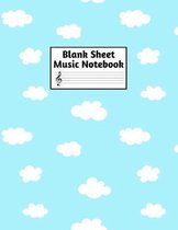 Blank Sheet Music Notebook