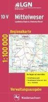 Mittelweser 1 : 100 000. Regionalkarte 10 Verwaltungsausgabe