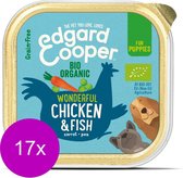 17x Edgard & Cooper Kuipje Vers Vlees Puppy Hondenvoer Bio Kip - Vis 100 gr