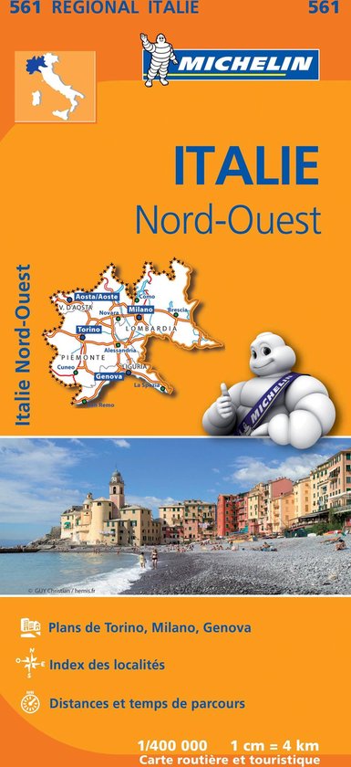 Italie Nord-Ouest 11561 carte 'regional' Michelin kaart | bol.com
