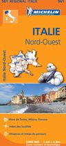 Italie Nord-Ouest 11561 carte 'regional' Michelin kaart