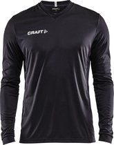 Craft Squad Jersey Solid LS Shirt Chemise de sport pour homme - Taille L - Homme - noir / blanc