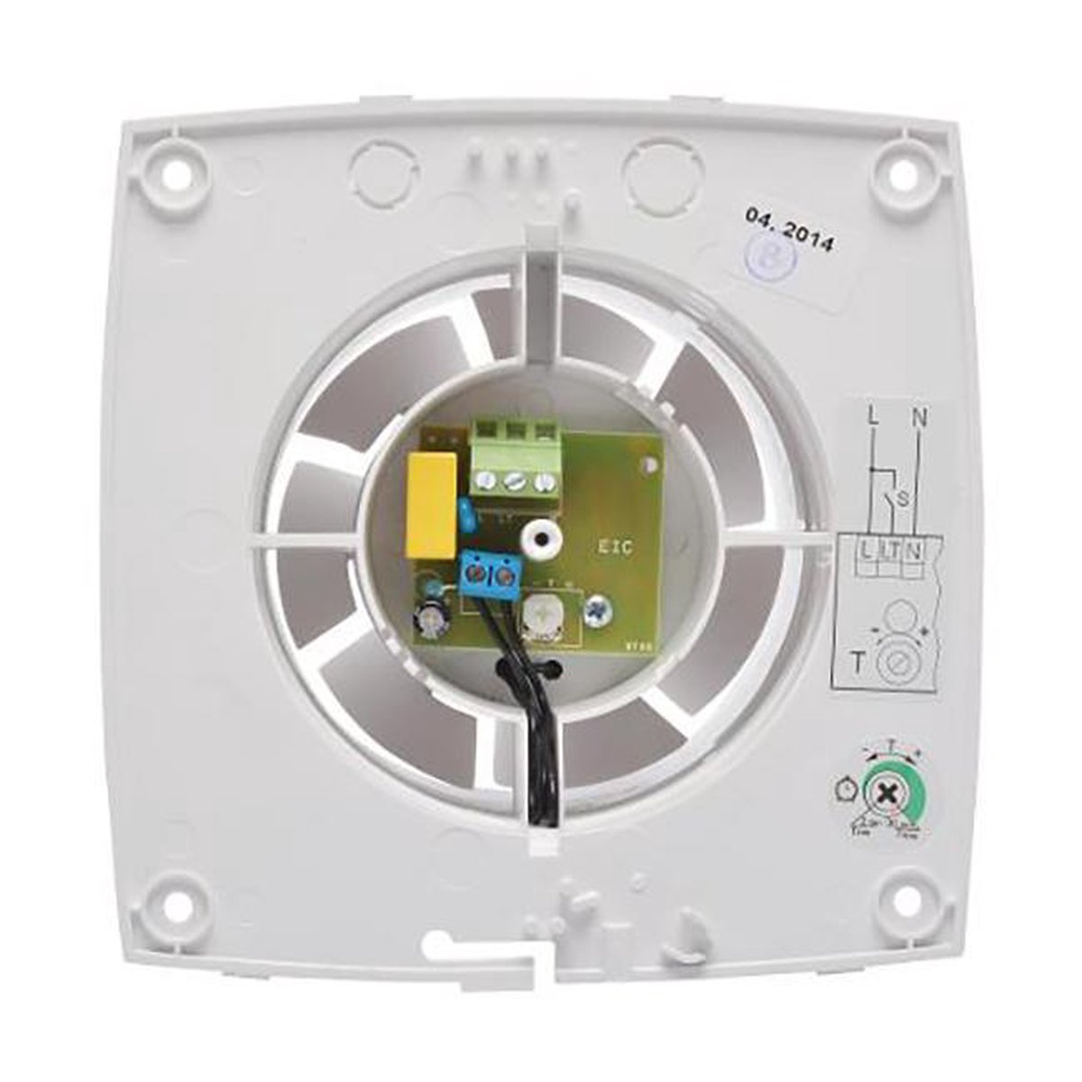 SENCYS stille design ventilator Deco voor muur of plafond Ø100mm