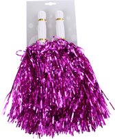 Boland Pompons Metallic 32 Cm Roze