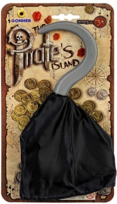 Gonher Speelset Piratenhaak Grijs 17 Cm