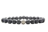 Beaddhism - Armband - Lava - Gosha - 8 mm - 19 cm