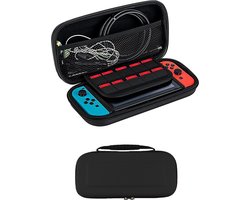 Hoes Geschikt voor Nintendo Switch Case Hard Cover Bescherm Hoesje - Case Geschikt voor Nintendo Switch Hoes - Zwart