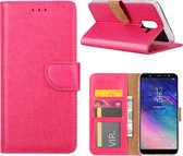 Xssive Hoesje Voor Samsung Galaxy J8 J810 - Book Case - Pink
