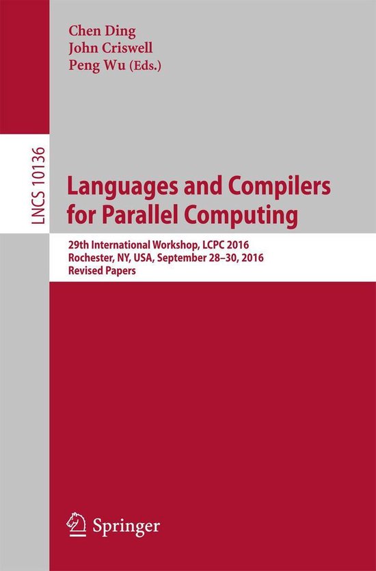 Springer Nature Proceedings Computer Science - Languages and ... - cover