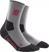 CEP Hiking Light Merino Mid-Cut Compressie wandelsokken - Grijs/Zwart - Dames (34-37)
