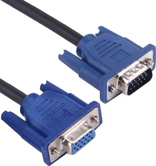 Hoge kwaliteit VGA 15 Pin mannetje naar VGA 15 Pin vrouwtje kabel voor LCD  Monitor,... | bol.com
