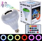 Bluetooth muziek LED lamp met RGB kleuren + Afstandsbediening - E27 Fitting