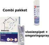 combi pakket Flea Free Ectoline Duo hond 2-10 kg - Tegen Vlooien En Teken - 2 Pipetten + flea free omgevingspray