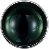 Quiges - Dames Click Button Drukknoop 18mm Cat Eye Glans Donker Groen - EBCM026