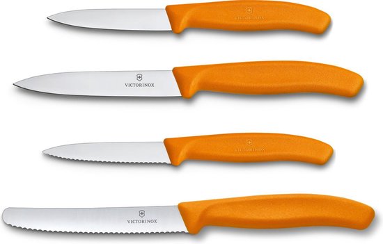 Victorinox Swiss Classic Keukenset - 4-delig - Oranje - RVS