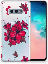 Geschikt voor Samsung Galaxy S10e TPU Hoesje Design Blossom Red