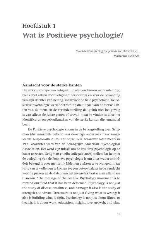 Positieve psychologie in de praktijk