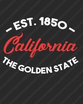 California The Golden State Est 1850