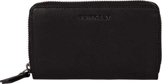 BURKELY Antique Avery Leather Ladies Zipper Wallet M - Noir