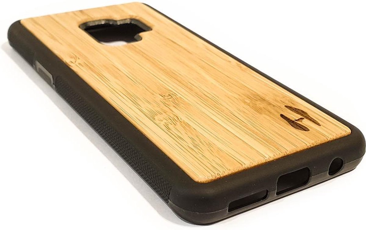 Hoentjen Creatie, Houten TPU case - Samsung Galaxy S9 Bamboe