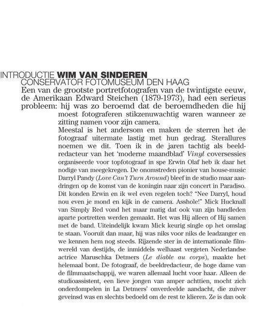Tekstpagina met de titel 'INTRODUCTIE WIM VAN SINDEREN CONSERVATOR FOTOMUSEUM DEN HAAG'.