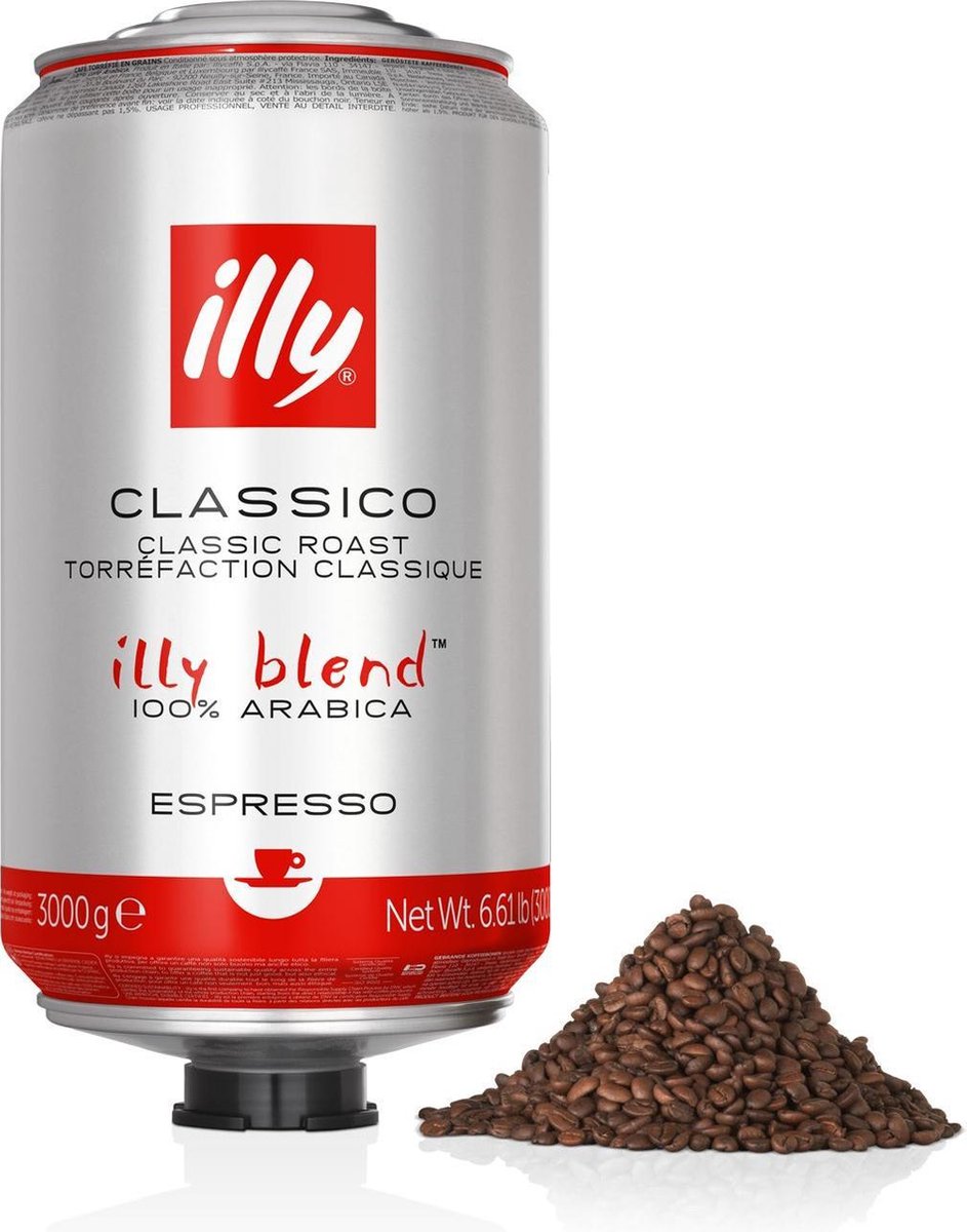 Grains de café espresso illy Classico - 1 x 3 kg