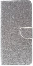 Shop4 - Samsung Galaxy Note 8 Hoesje - Wallet Case Glitter Zilver
