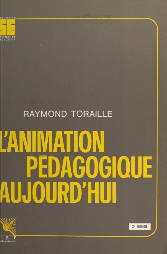 L'animation pédagogique aujourd'hui - cover