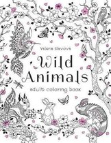 Wild Animals: Adult coloring book