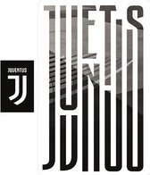Juventus Muursticker Sticker Juventus 2 feuilles d'autocollants Zwart/ blanc
